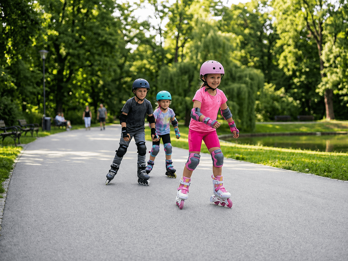 Dětské helmy a chrániče na inline brusle